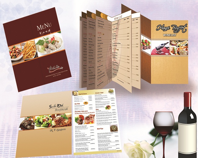 In menu giấy, in menu nhà hàng lấy nhanh ở đâu?